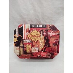 Vintage 1995 Coca Cola Tin 8" X 6" X 3"